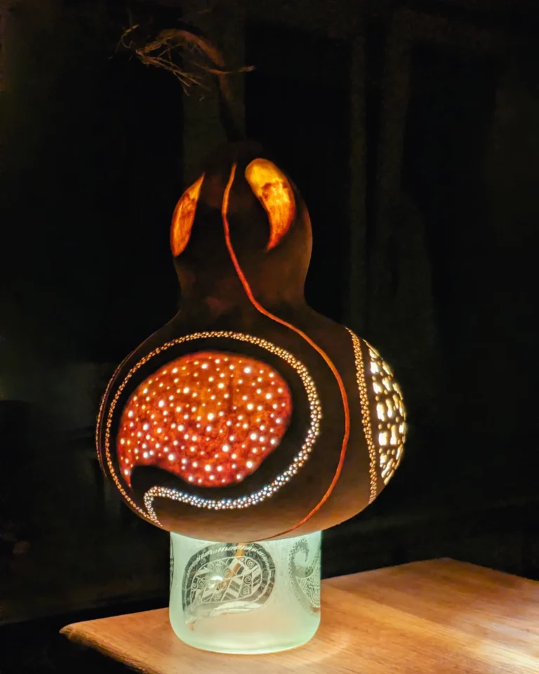 Modèle Pleasure Drop allumé dans le noir